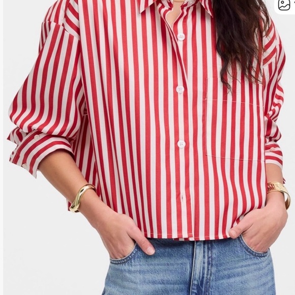 Madewell Tops - Straight-Hem Shirt
